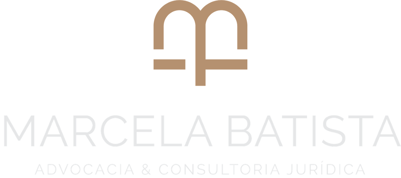 Logotipo Marcela Batista, advocacia e consultoria.